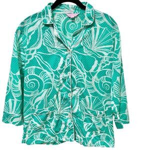Lilly Pulitzer Clammies ‘n’ Jammies Seashell Print Sleep Top Small
